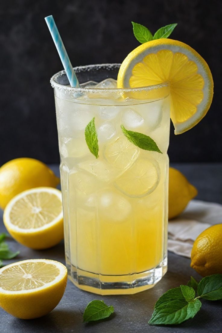Citrus-Mint Shaken Lemonade