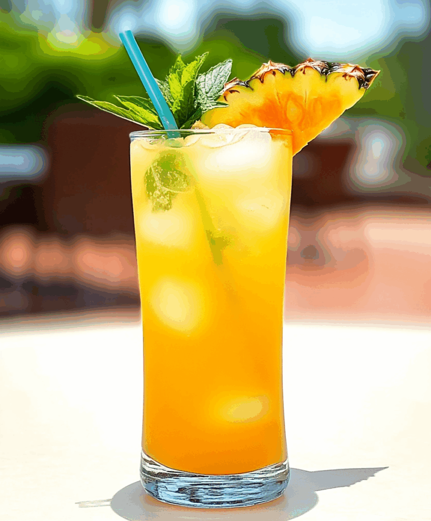 Tropical Pineapple Tequila Fizz
