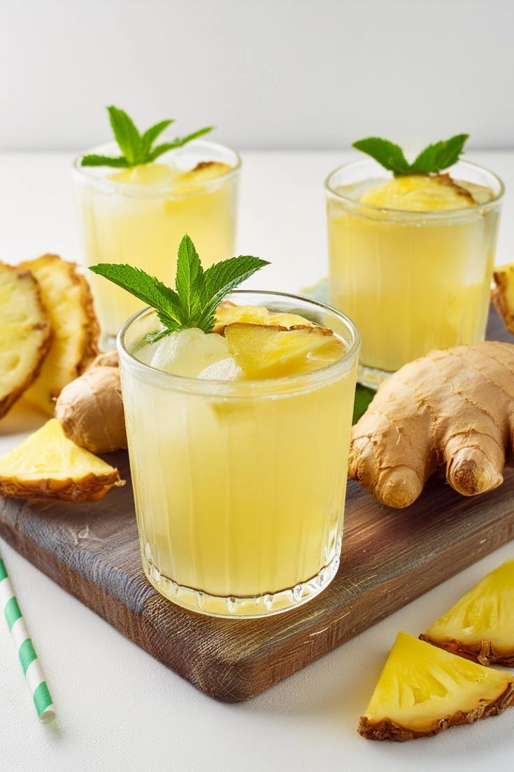 Tropical Ginger Pineapple Fizz