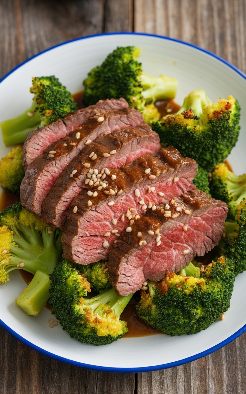 Keto Beef Stir-Fry with Sesame and Broccoli