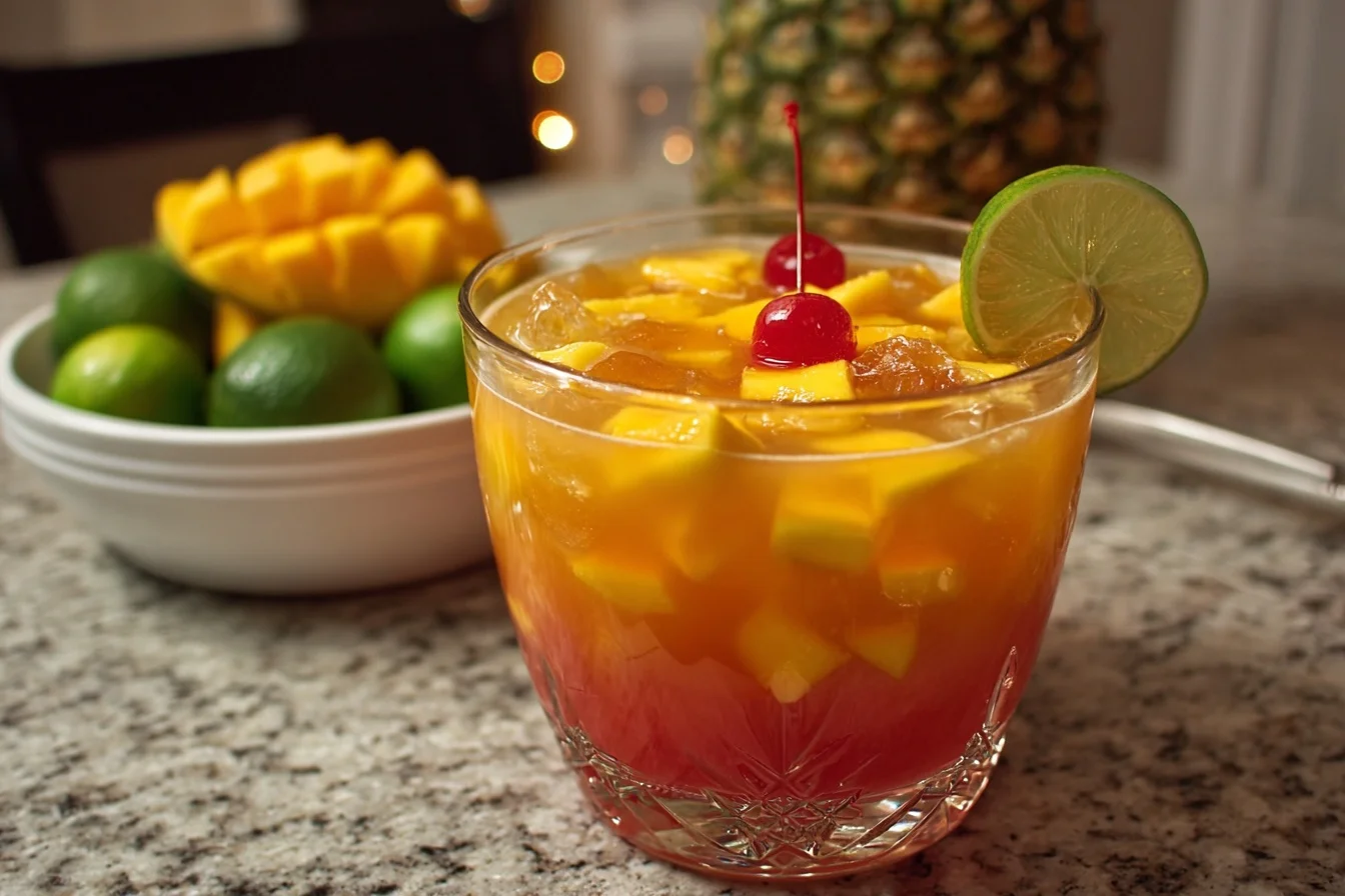 Spiced Rum Mango Popular Punch