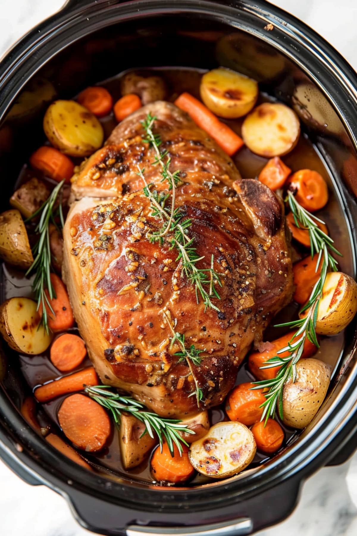 Slow Cooker Kansas-Style Beef Brisket with Root Vegetables