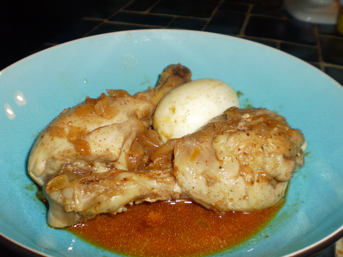 Doro Wat-Inspired Braised Chicken Drumsticks with Hard-Boiled Eggs