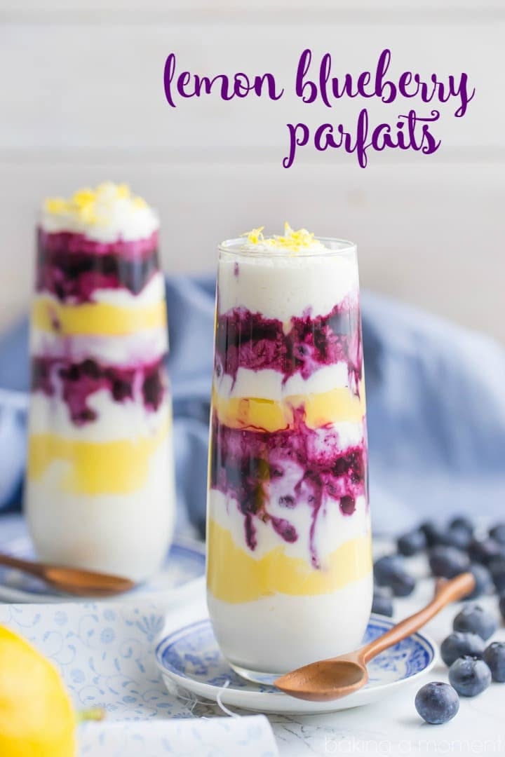 Quick Blueberry Lemon Yogurt Parfaits