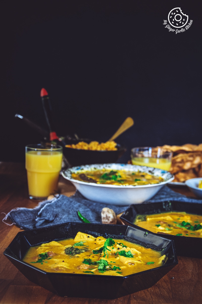 Gujarati Dal Dhokli Simmered Pasta