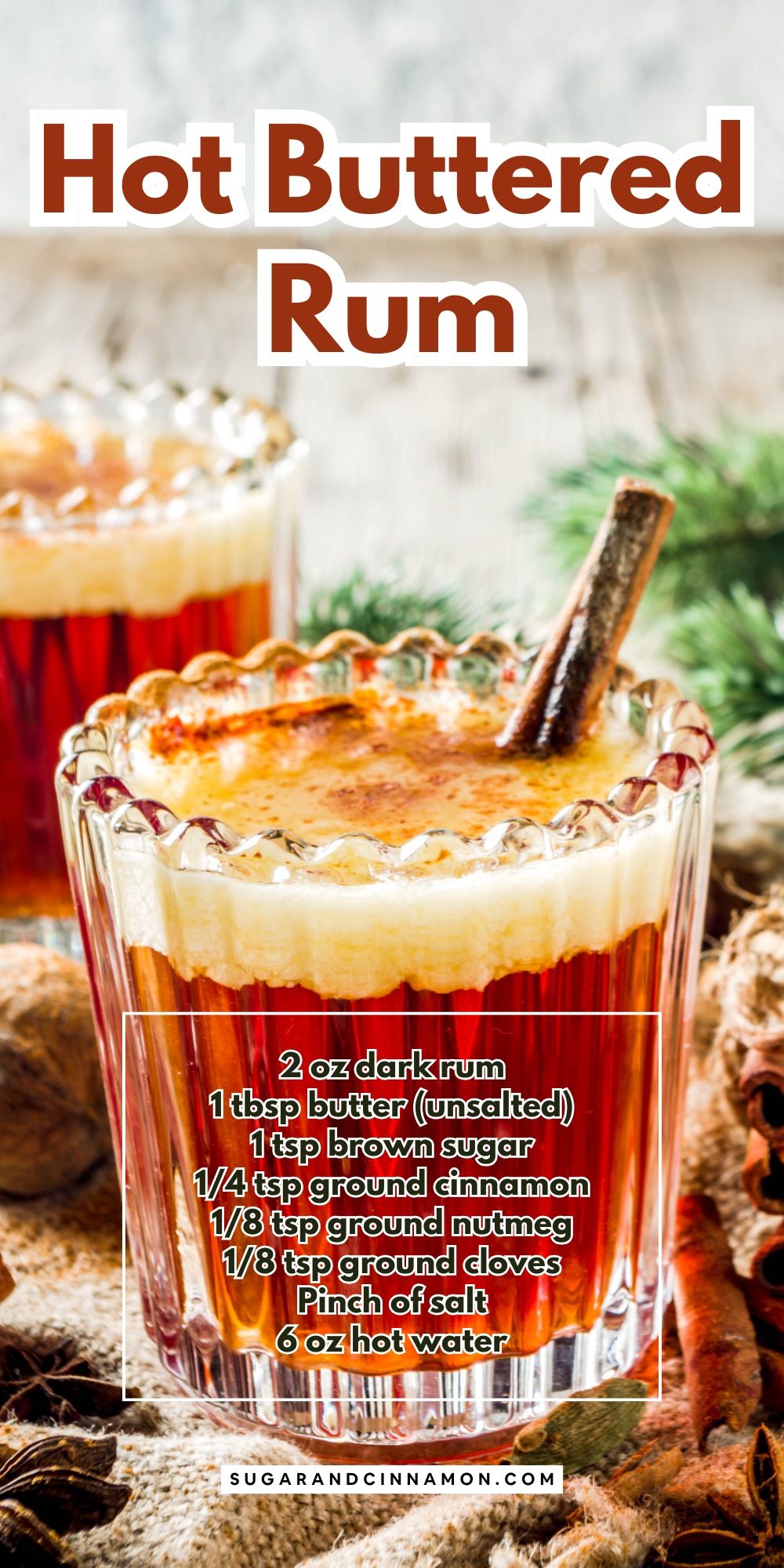 Spiced Cinnamon Hot Buttered Rum